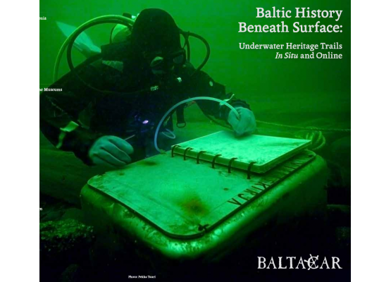 Diver in an underwater museum